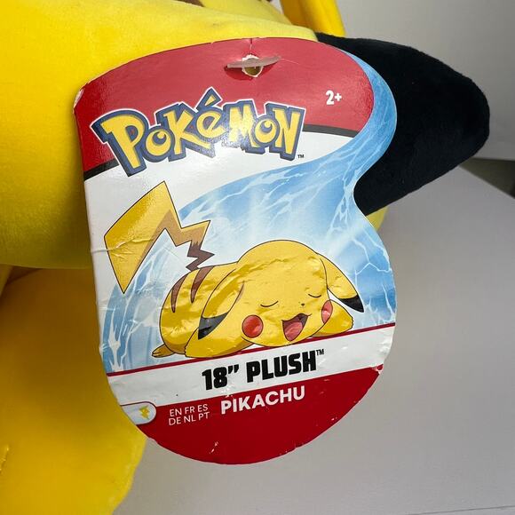 Pokemon 18” Sleeping Pikachu Soft Jumbo Large Plush Pillow Buddy NWT *READ* - Picture 3 of 16